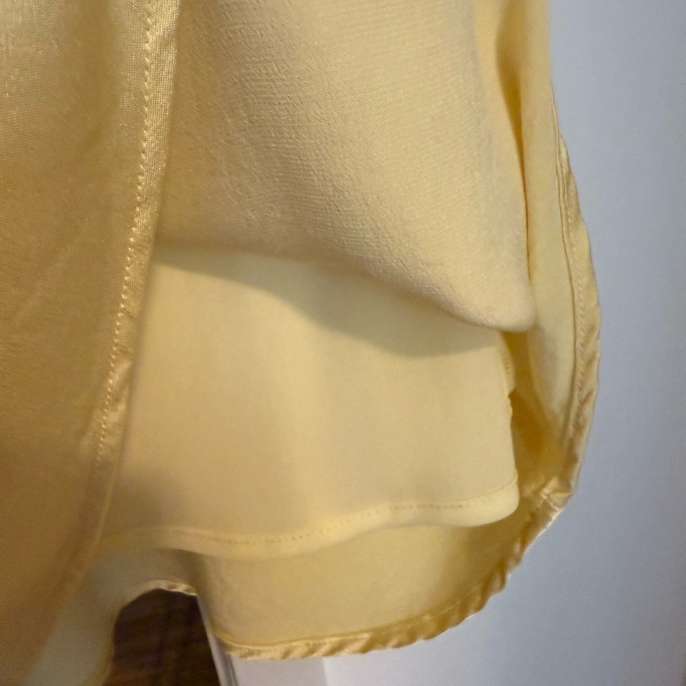 Bardot Lemon Yellow Satin Dress - Picture 4 of 8
